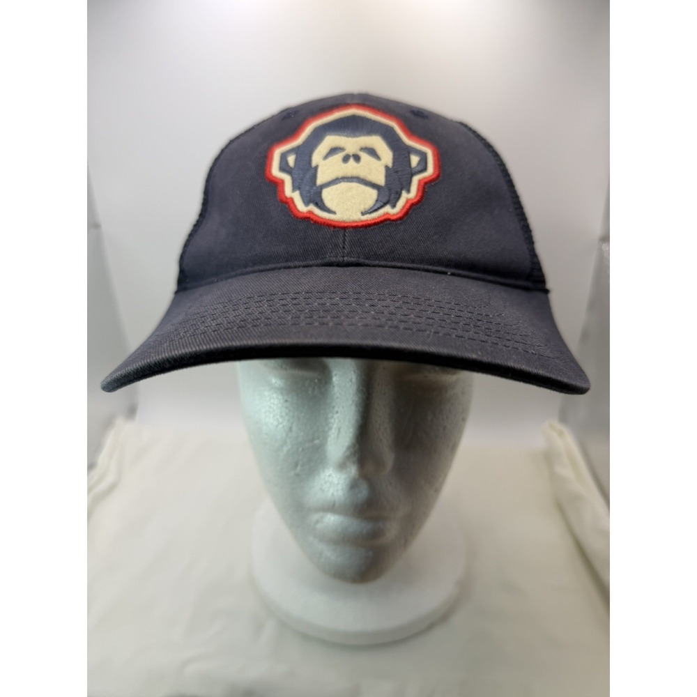 Howler Bros Trucker Hat Mens OSFA Blue Tan Monkey Patch Heed The Call Mesh Cap
